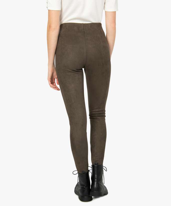 Pantalon en suedine dos