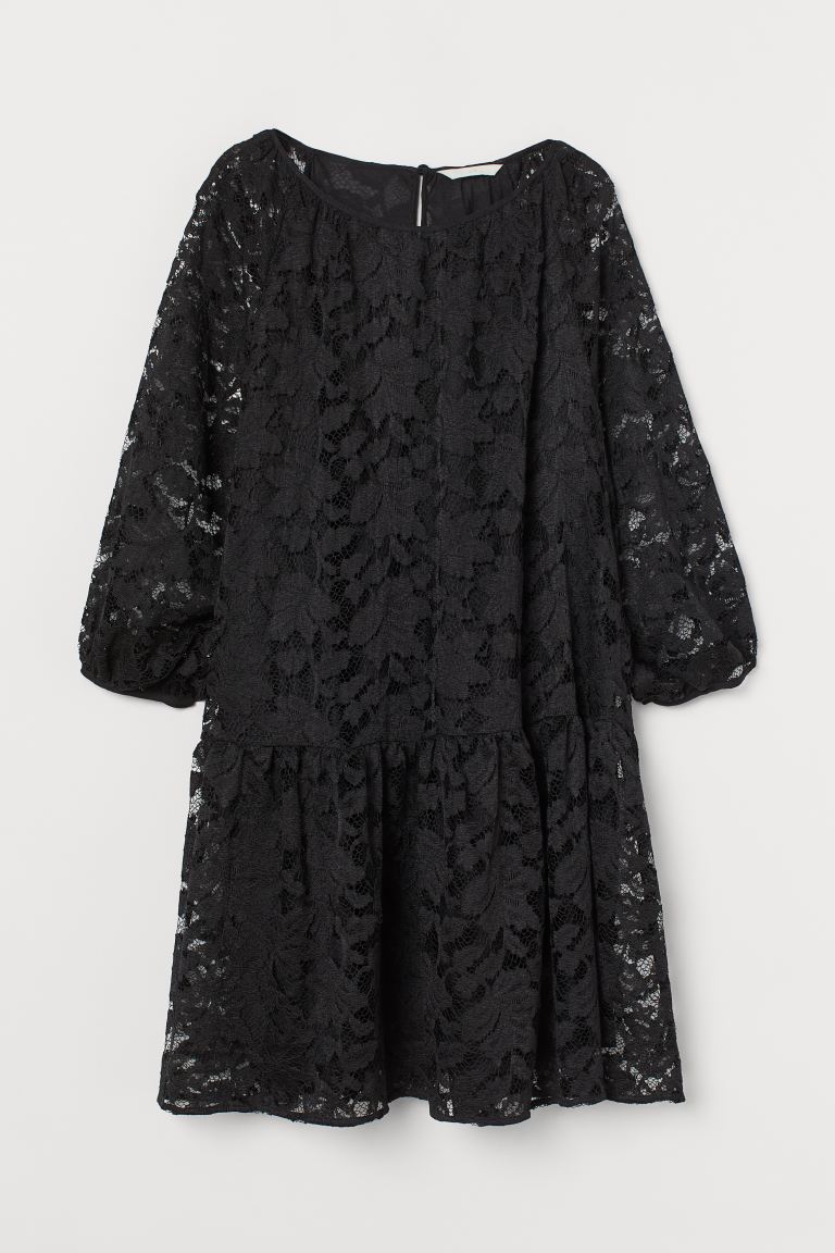 Robe en dentelle noire