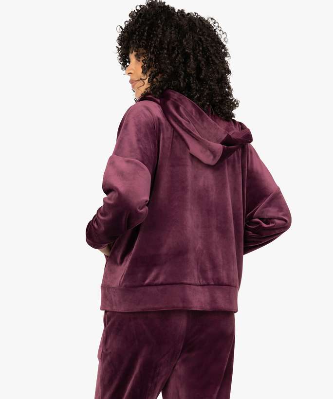 Sweat en velour dos