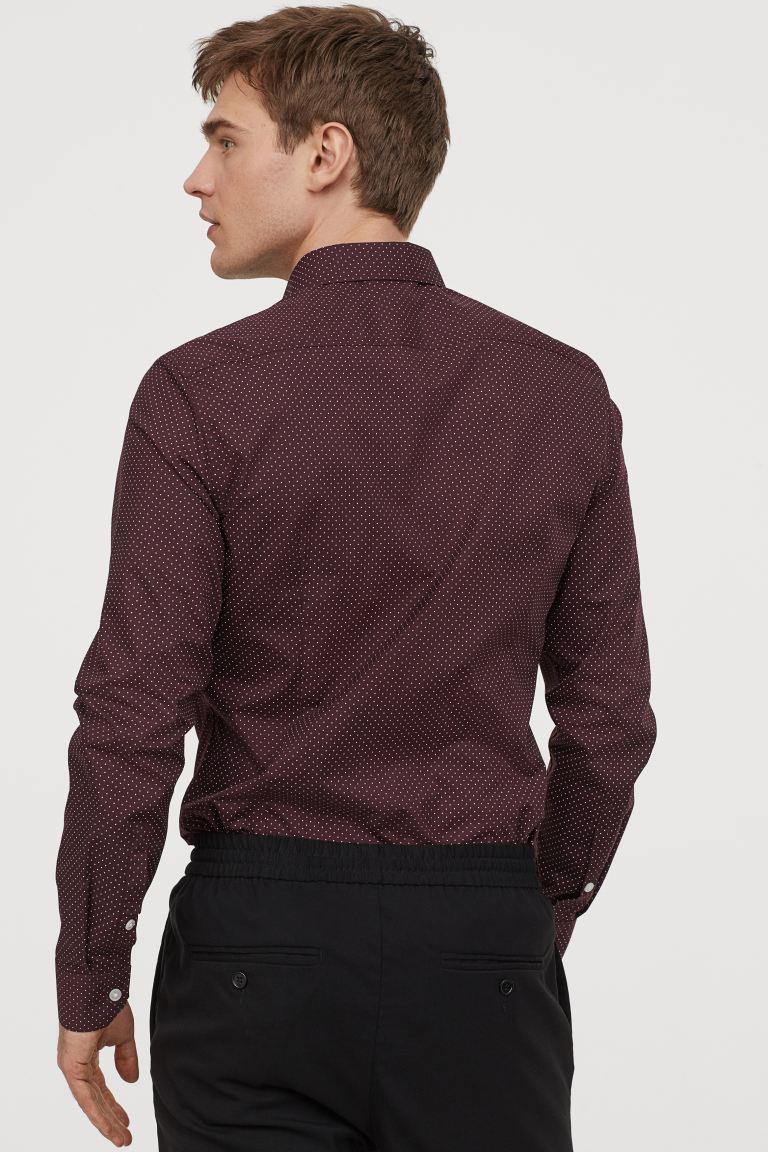 chemise slim fit dos